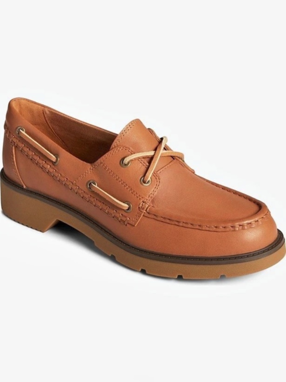 Sperry Women’s Wells Boat Shoe Beige /Tan Sz 9.5 NWB